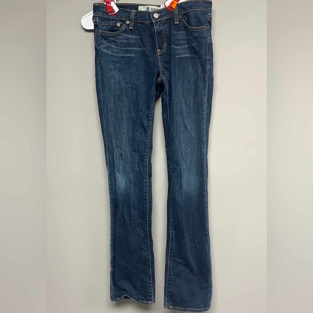 GAP Women's Dark Blue Slim Cut Jeans
